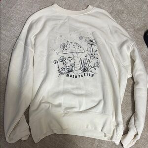 Arizona Jean Company Cream Crew Neck Sweater